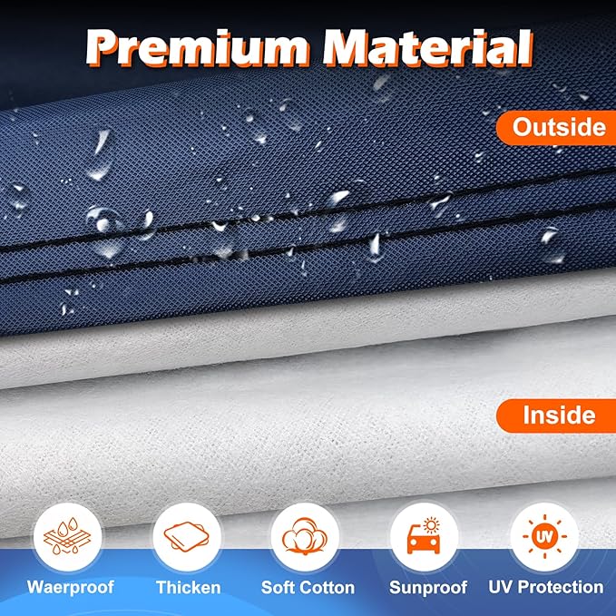 Coverlex Premium RX Car Cover Waterproof All Weather, Heavy Duty Car Tarp Custom Fit for 2003-2026 RX350, RX350h, RX450h, RX500h, F Sport, Luxury (XU30, AL10, AL20, ALA10)