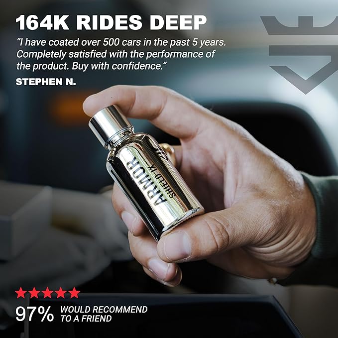 AvalonKing Armor Shield IX – DIY Ceramic Coating for Cars – High-Performance 82% Active Content for Deep Gloss & Long-Lasting Protection – Weatherproof Multi-Surface Car Ceramic Coating Kit – 30ml