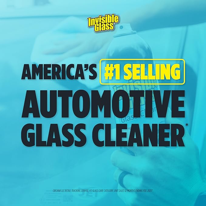 Invisible Glass 99050 Reach & Clean Glass Windshield Cleaner Tool Combo Kit with Premium Spray Glass Cleaner, Extendable Handle, (2) Reusable Quick Change Microfibers, and Storage Bag