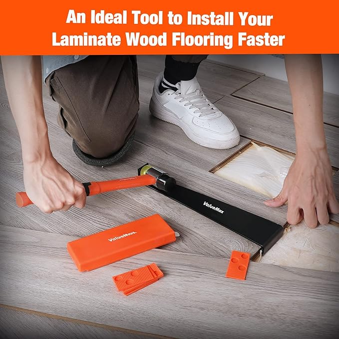 Goldblatt Trim Puller, emoval Multi-Tool for Commercial Work + ValueMax Laminate Wood Flooring Installation Kit