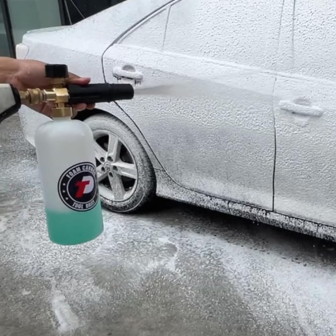 Tool Daily Foam Cannon Bottle with Straw, Replacement Foam Spray Bottle for Car Wash, 1 Liter