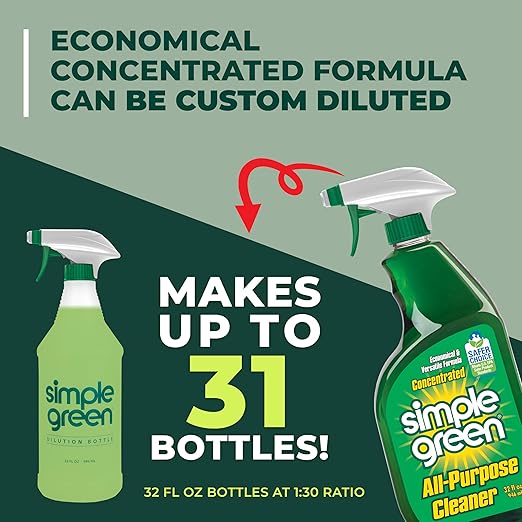 Simple Green AllPurpose Cleaner, 32 Fl Oz (Pack of 3), Original
