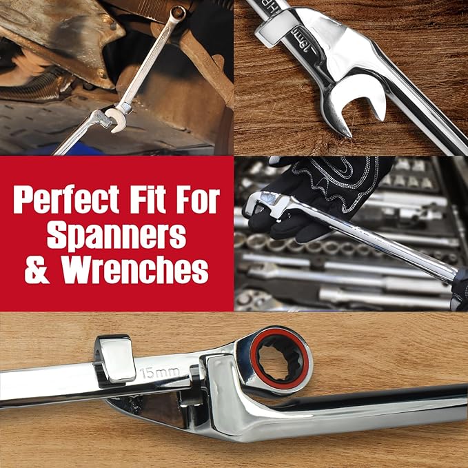 CROM 15-Inch Wrench Extender Tool - Extension Wrench Torque Multiplier Tool Bar For Maximum Leverage, Offers Extra Torque To Remove Tight Fasteners, Ideal for DIY and Mechanics