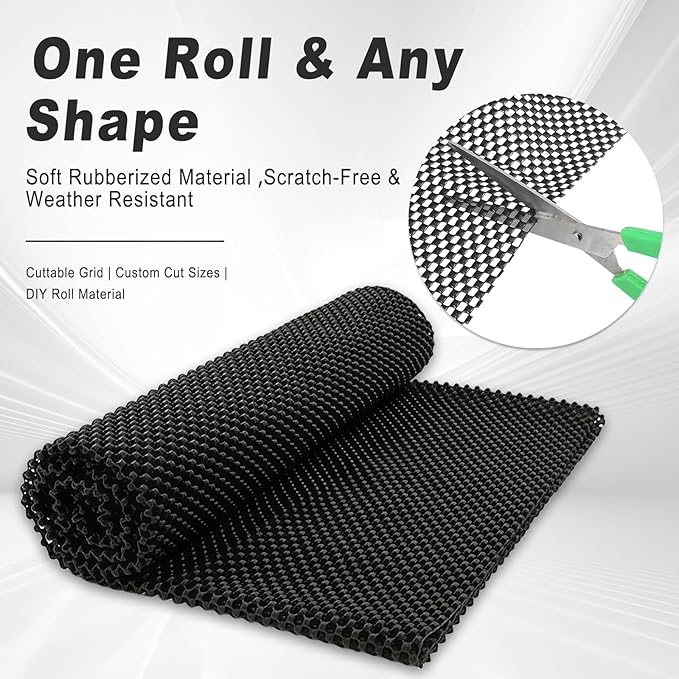 Roof Rack Pads, Universal Non-Slip Car Roof Mat, All Weather Protective Liner for Cargo Bags Protective Mat, Scratch Prevention, Fit Most Vehicles (47.24" x 39.37 ")