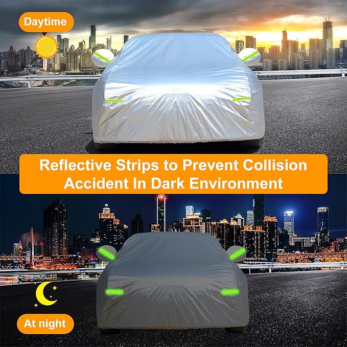 All-Weather Waterproof Car Cover – Universal Fit for Sedans (Up to 165")
