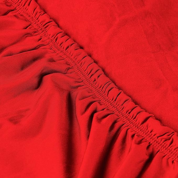 C7 Corvette Indoor Car Cover - Custom Fit Ultraguard Stretch Satin Dust Proof, High End with Storage Bag for 2014-2019 Stingray, Z51, Z06, Grand Sport Corvettes (Red)