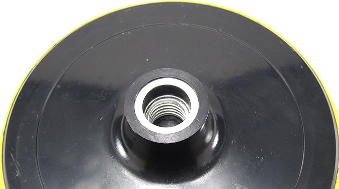 6 inches Backing Plate for Polishing Buffering Soft Wool with Hook and Loop Pad - 5/8 inch TPI Spindle