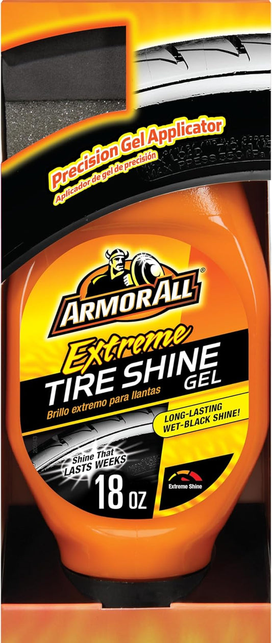 Armor All Extreme Tire Shine Gel by Armor All, Tire Shine for Restoring Color and Tire Protection, 18 Fl Oz