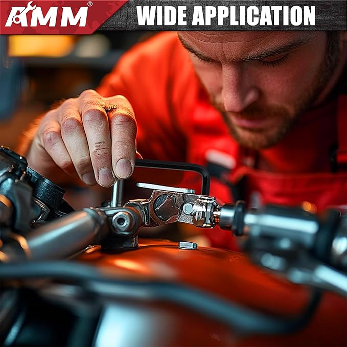 AMM 31-Piece Hex Key Wrench Set, Metric and SAE Allen Wrenches (0.028-3/8 inch, 0.7-10 mm) L Shape Allen Keys, Chrome Vanadium Steel