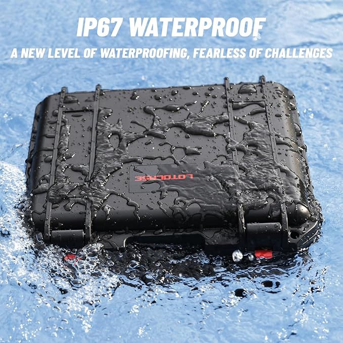 Case for Milwaukee M12 Impact Driver & Drill Set - Waterproof Tool Box with Removable Modules for Milwaukee Fuel Tools Combo Kit, Tool Bag for Hammer Drill/Impact Driver/Battery/Charger (Case Only)