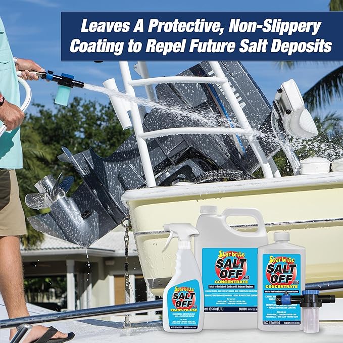 STAR BRITE Salt Off Concentrate - Ultimate Salt Remover Wash & Marine Engine Flush for Boats, Vehicles, Trailers, and More - 32 OZ (093932)