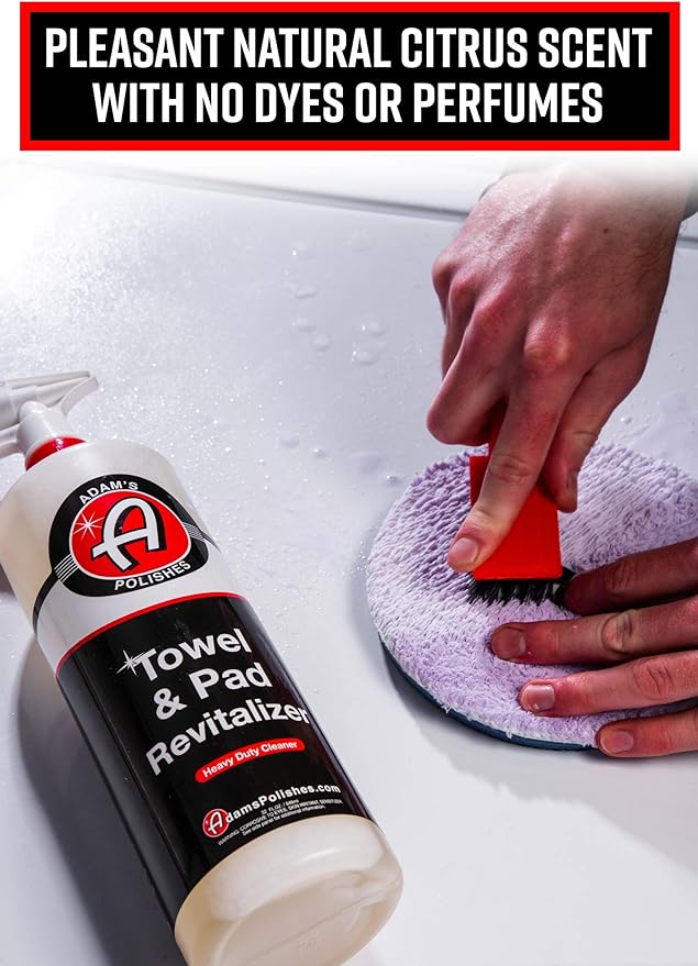 Adam's Polishes Microfiber Towel & Pad Cleaner - Keep Your Detailing Cloths, Applicators, & Pads Bright and Soft to Ensure a Scratch Free Surface - Tough on Grime, Gentle on Microfiber & Pads