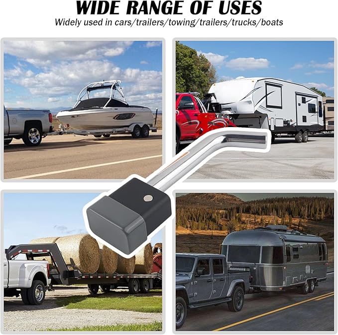 Trailer Hitch Locks Kit,Locking Hitch Pin Trailer Hitches Pin Lock with Locking Lever Diameter 5/8 Inch,Universal Hitches Locks with Keys for 2 & 2.5 Inch Class III IV Receiver