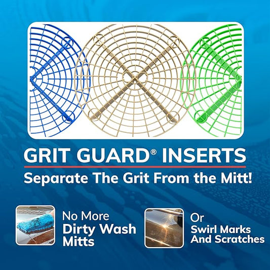 Grit Guard The Original Orange Bucket Insert - 10" Diameter Car Wash Bucket for Car Washing, Detailing Compatible with 3.5, 4, 5 and 6 Gallon Buckets