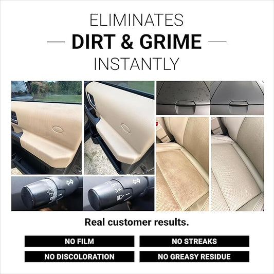 CAR GUYS Super Cleaner | Effective Car Interior Cleaner | Leather Car Seat Cleaner | Stain Remover for Carpet, Upholstery, Fabric, and Much More! | 18 Oz Kit with Microfiber Towel