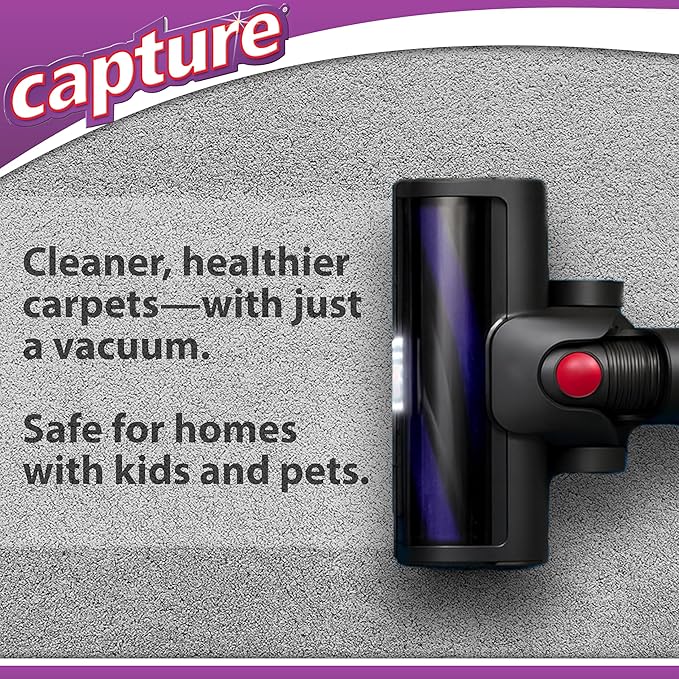 Capture Carpet Total Care Kit 100 - Home Couch and Upholstery, Car Rug, Dogs & Cats Pet Carpet Cleaner Solution - Strength Odor Eliminator, Stains Spot Remover, Non Liquid & No Harsh Chemical