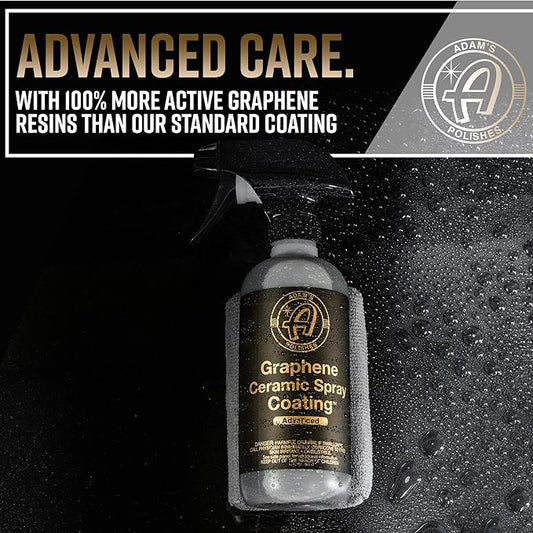 Adam's Polishes Advanced Graphene Ceramic Spray Coating Bundle - 18+ Month Sprayable Graphene Oxide Ceramic Coating for Cars, Boats, RV's & Motorcycle | Adds Extreme Gloss, Depth, Shine & Protection
