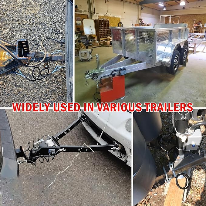 66" Trailer Safety Cables with Hooks Tow Straps 2-Pack Safety Chains Towing Trailer 5000 Lbs Break Strength Boat Chains with Hooks for Ultimate Security