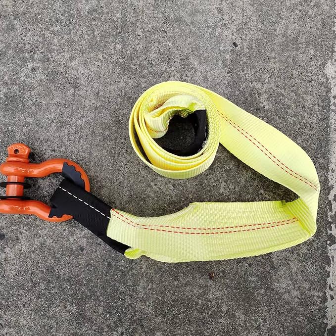 HFS(R) Yellow Tree Saver, Winch Strap, Tow Strap 30,000 Pound Capacity (3X8FT)