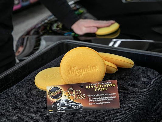 Meguiar's Water Magnet Microfiber Drying Towel and Supreme Shine 4" Foam Applicator Pads Bundle
