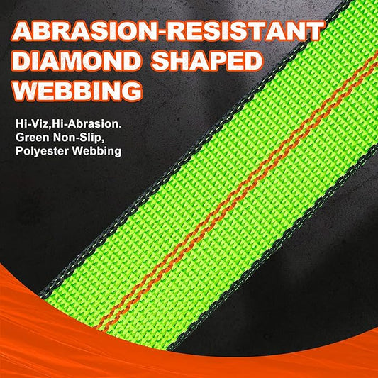 Axle V-Bridle Strap 2" x 4',2 Pack, Heavy Duty Recovery Tow Strap w/Snap Hooks,Cordura Sleeve,D Ring Middle,for Car Hauler,Rollback,and Flat Bed,Tow Truck