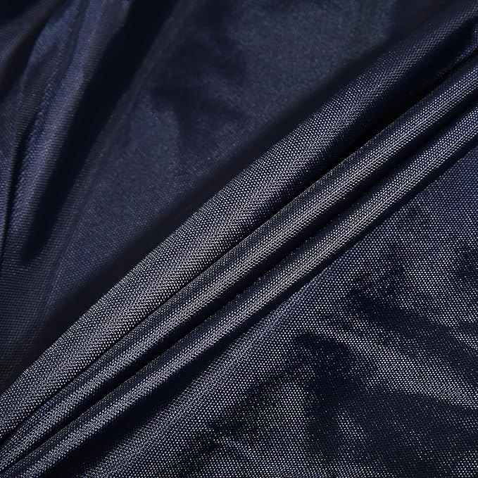 X AUTOHAUX SUV Car Cover Cab Cover Fit for Jeep Wrangler JK JL Hardtop 2 Door 2007-2021 Outdoor Sun Dust Wind Snow Protection 210D Oxford with Driver Door Zipper Navy Blue