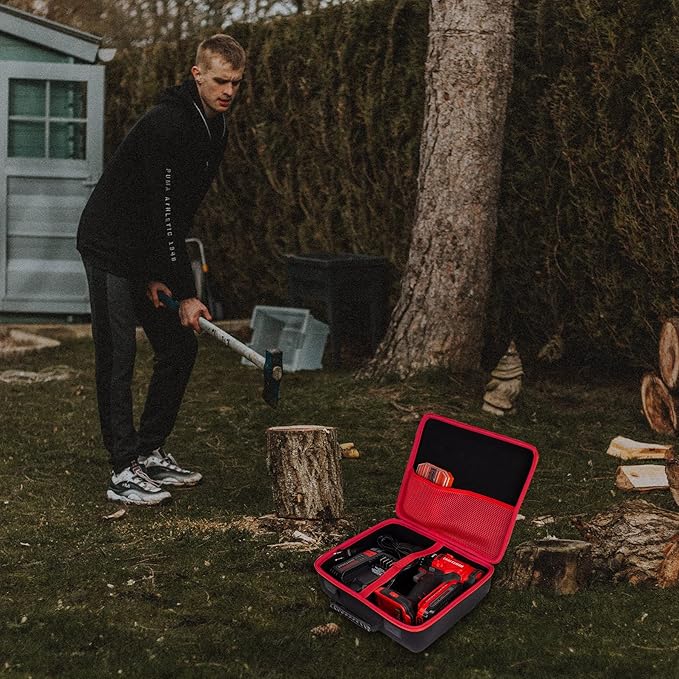 khanka Hard Storage Case Replacement for CRAFTSMAN V20 Cordless Drill/Driver Kit (CMCD700C1/CMCD701C2/CMCD710C1/CMCD711C2/CMCD711D1), Case Only