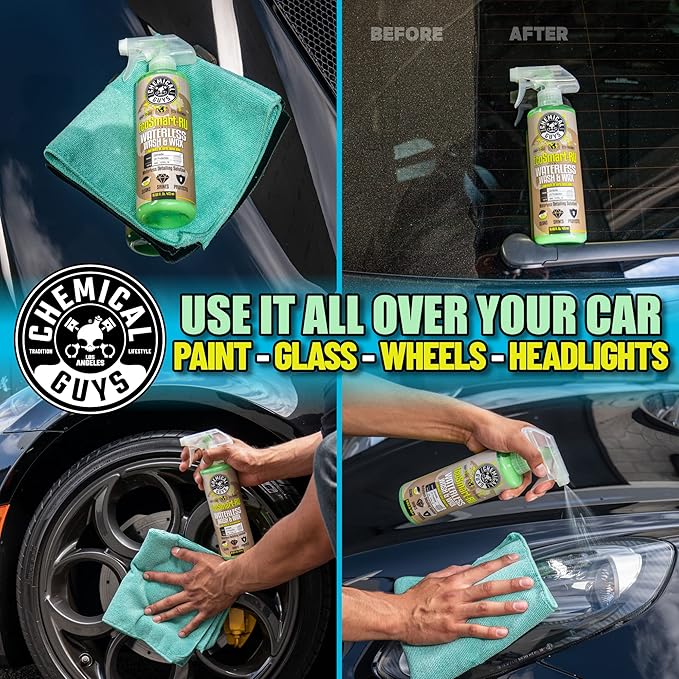 Chemical Guys WAC_707RU_16 EcoSmart Waterless Car Wash & Wax Ready To Use, Safe for Cars, Trucks, SUVs, Motorcycles, RVs & More, 16 fl oz