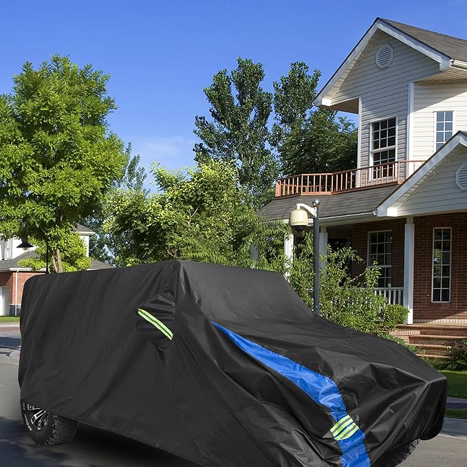 Avecrew for Jeep Wrangler Cover Waterproof 4 Door, All Weather for Jeep Rain Cover for Automobiles, Outdoor Full Exterior for Jeep Covers Fits JK JL TJ YJ CJ