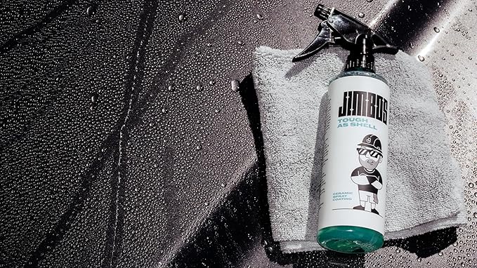 JIMBO'S TOUGH AS SHELL CERAMIC SPRAY COATING – Super Slick, No Streaks, Easy Ceramic Protection for Car Paint, Glass, Trim & More | Hybrid Formula with UV Protection | 1 Gallon