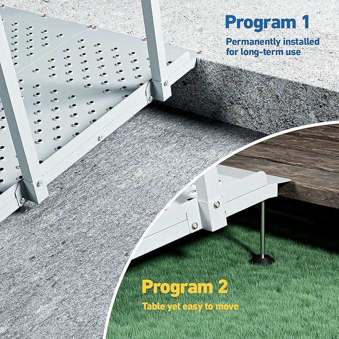 6'L x 36" W Portable Wheelchair Ramp with Handrails, Non-Slip Heavy Duty Handicap Ramp 850lbs Load Capacity, Wheelchair Ramp for Home Steps, Stairs, Doorway