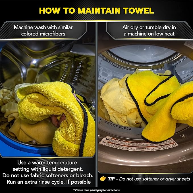 Meguiar's X190400 Supreme Shine Drying Towel, Large Super Plush‚ 1 Pack