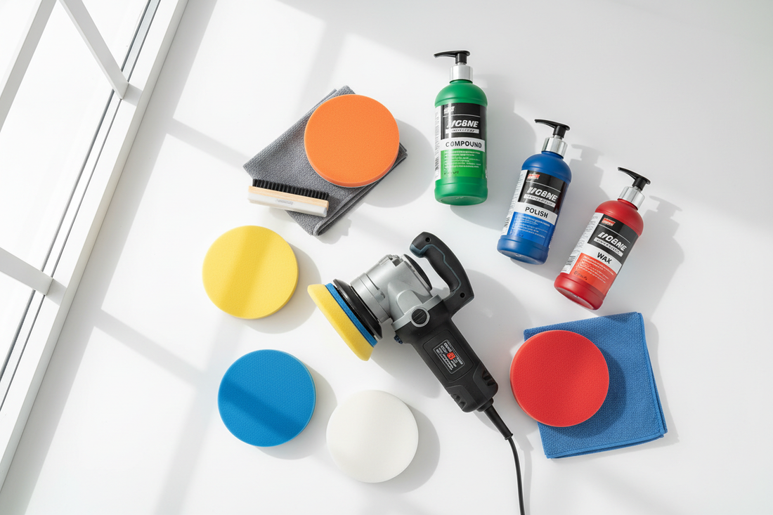 Car polishing kit guide — DA polisher kit vs drill attachment kit for car paint correction and detailing