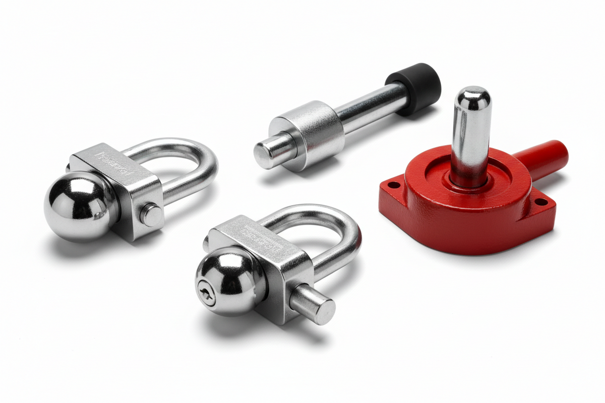 Hitch lock securing trailer connection on vehicle