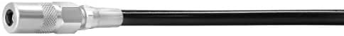 PROLUBE 12-inch Grease Gun Hose with 4-Jaw Coupler | 1/8” NPT Thread | For use with Hand Operated Grease Guns | 3,500 PSI Working Pressure (43650)
