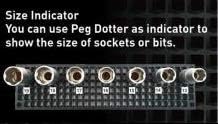 Ascend Tools Peg Dots (Yellow, 40 pcs) for Labeling Sockets (SAE/Metric) - Accessory for Organizer Genie Pegboards to Label Sockets for Size/Standard