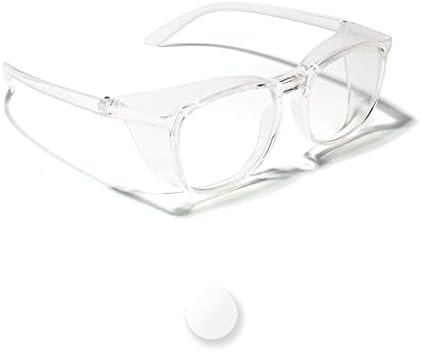 LianSan Oversize Anti-Fog Safety Glasses for Nurses, Z87.1 Certified Goggles for Women, Square UV Protection