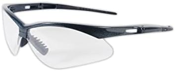 MAGID Y777MBGY Gemstone Y777 Wraparound Safety Glasses, Standard, Black Metallic Nylon Frame (One Pair)