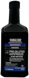 CYCLEMAX Four Pack Compatible with Yamaha Yamalube Pre-Diluted Anti-Freeze ACC-YAMAC-BL-32 Contains Four Quarts and a Funnel