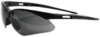 MAGID Y777MBGY Gemstone Y777 Wraparound Safety Glasses, Standard, Black Metallic Nylon Frame (One Pair)