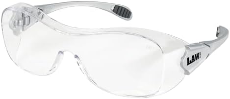 MCR Safety Glasses OG110AF Law Over The Glass Safety Dialectric Glasses, Polycarbonate Clear Lens with UV Protection, Scratch Resistant and Anti-Fog Coating , 1 Pair