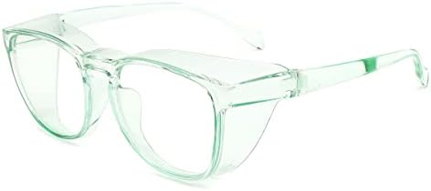 Alsenor Safety Glasses Anti Fog Goggles Protective Eyewear Blue Light Blocking Anti Dust UV Protection Glasses For Men Women (Jade)