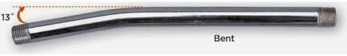 PROLUBE 44802 Bent Grease Gun Pipe Extension, 1/8" NPT, 6-Inch Length, 6,000 Max PSI, for Use with Hand Operated Grease Guns
