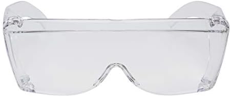 Calabria 3000 Fitover Safety Glasses with Uni-Lens – [Clear] Wrap Around Eye Protection | Anti-Fog Scratch Resistant | Protective Eyewear