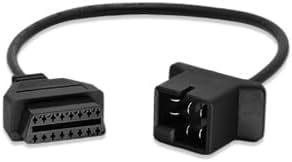 OBD1 to OBD2 Cable fit for Je-ep 6 Pin to 16 Pin OBD Diagnostic Adapter