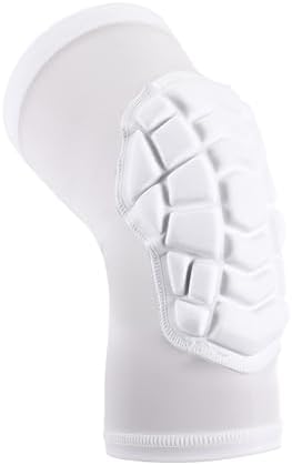 Basketball knee pads, compression leg covers for teenagers and adults, wrestling knee pads, football volleyball, pickleball, weightlifting (1 white short knee pad, X-Large)