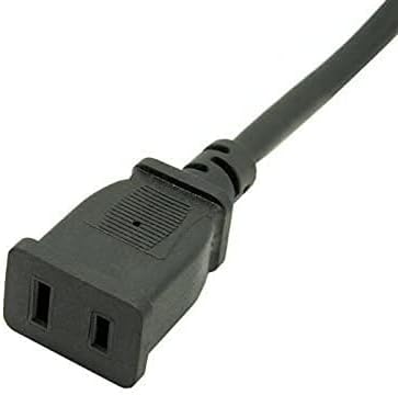 Toptekits (9.8ft/3m) USA Outlet Saver Power Extension Cord Cable 125V 10A 2-Prong 2 Outlets for NEMA 5-15P to NEMA 5-15R (9.8ft/3m)