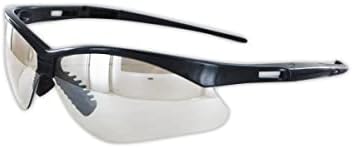 MAGID Y777MBIO Gemstone Y777 Wraparound Safety Glasses, Standard, Black Metallic Nylon Frame (One Pair)