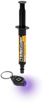 ERRECOM Brilliant Coolant Ultra | UV Dye for Coolant Leak Detection | Detects Radiator & Cooling System Leaks | Compatible with All Antifreeze & Coolant Used in Gasoline & Diesel Engines | 0.34 fl oz
