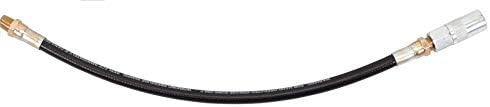 PROLUBE 18-inch Grease Gun Hose with 4-Jaw Coupler | 1/8” NPT Thread | for use with Hand Operated Grease Guns | 3,500 PSI Working Pressure (43651)
